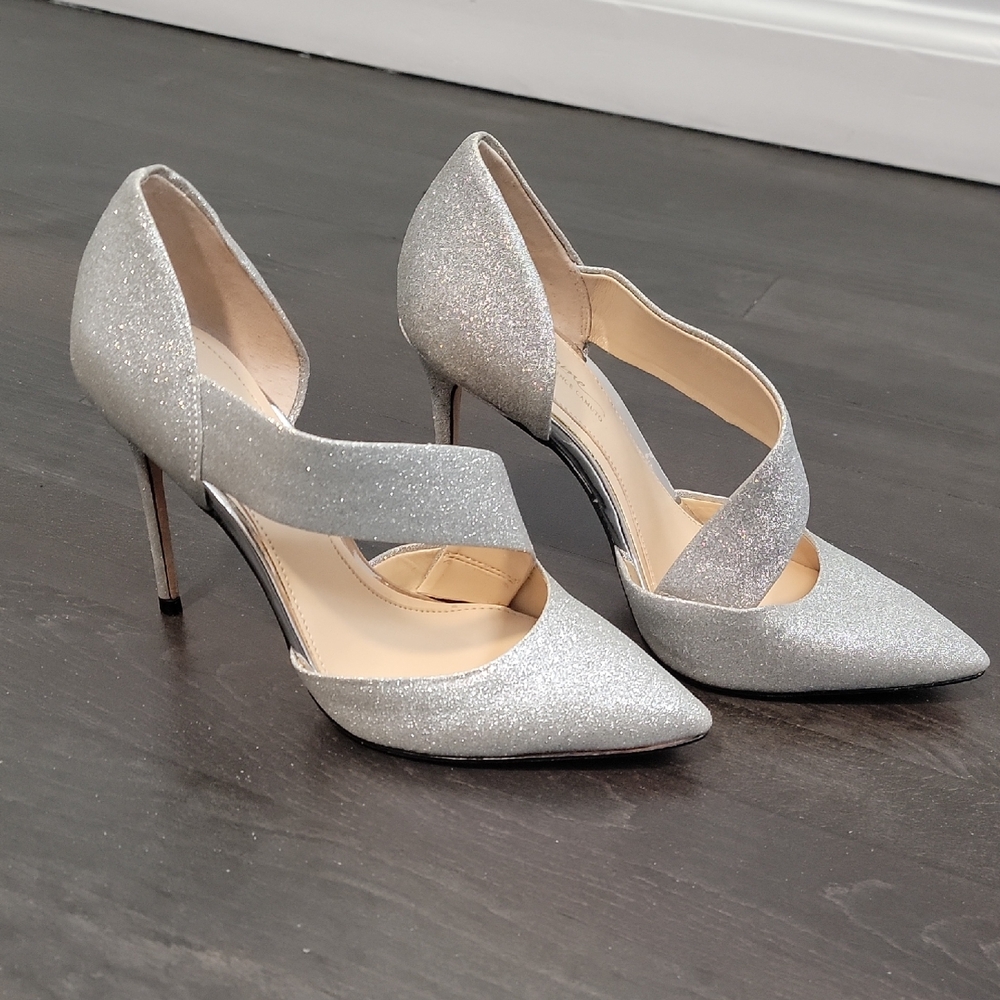 NWOT Imagine By Vince Camuto Glittering Silver Heels